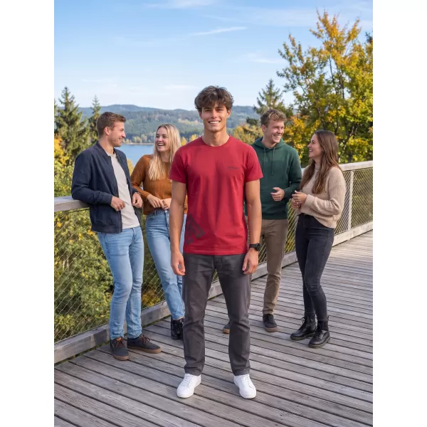  Férfi póló ALTISPORT ALM013129 MARLBORO VÖRÖS 