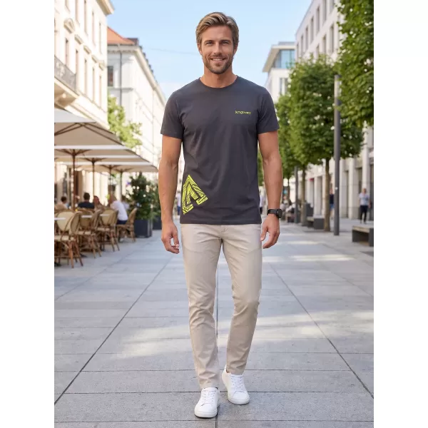  Férfi póló ALTISPORT ALM013129 ÉBENFA SZÜRKE 