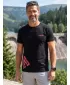 Férfi póló ALTISPORT ALM013129 FEKETE ÉS PIROS