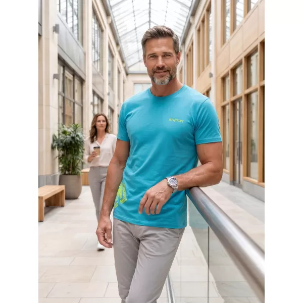  Férfi póló ALTISPORT ALM013129 TÜRKIZ 