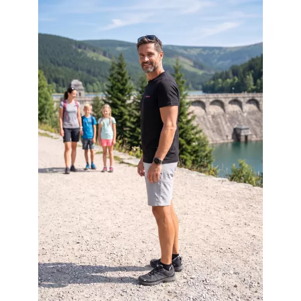  Férfi póló ALTISPORT ALM013129 FEKETE ÉS PIROS 