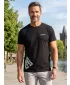 Férfi póló ALTISPORT ALM013129 FEKETE ÉS FEHÉR