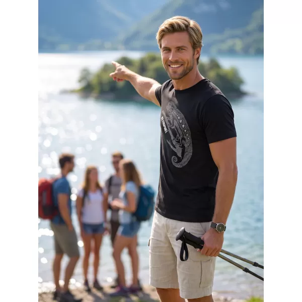  Pánské triko ALTISPORT CARRYOVER ALM017129 ČERNÁ 
