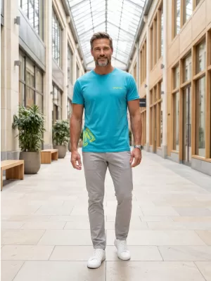Férfi póló ALTISPORT ALM013129 TÜRKIZ