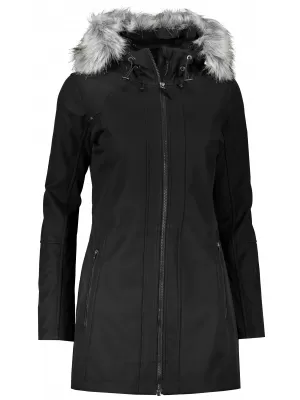 Hölgyek softshell kabátja ALPINE PRO MASIA LCTS137 FEKETE
