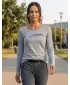 Dámské triko s dlouhým rukávem ALTISPORT CARRYOVER ALW001169 TMAVĚ ŠEDÝ MELIR