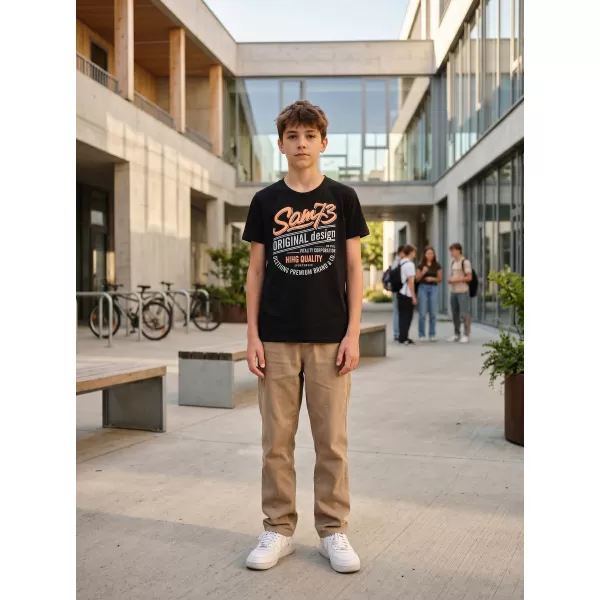  Fiú póló SAM 73 ARCHIE BT 543 FEKETE 