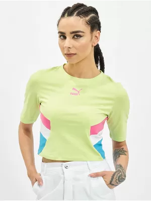 Női felső PUMA TFS RETRO CROP TOP ÉLES ZÖLD