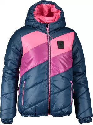 Kabát ALPINE PRO MERIKO KJCS181 KÉK/RÓZSASZÍN