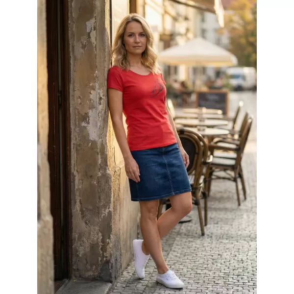  Női póló ALTISPORT ALW030F61 PIROS 