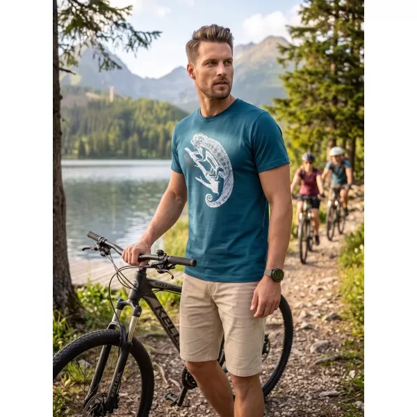  Pánské triko ALTISPORT CARRYOVER ALM017129 PETROLEJOVÁ 