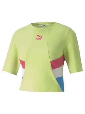 Női felső PUMA TFS RETRO CROP TOP ÉLES ZÖLD
