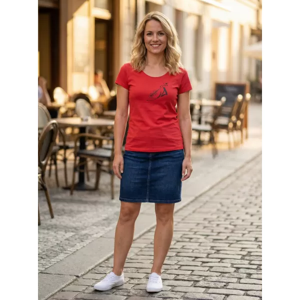  Női póló ALTISPORT ALW030F61 PIROS 