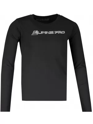 T -póló ALPINE PRO BERMO KTSS290 FEKETE
