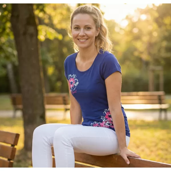  Dámské triko ALTISPORT CARRYOVER ALW016122 KRÁLOVSKÁ MODRÁ 