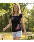 Dámské triko ALTISPORT CARRYOVER ALW016122 ČERNÁ