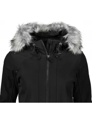 Hölgyek softshell kabátja ALPINE PRO MASIA LCTS137 FEKETE