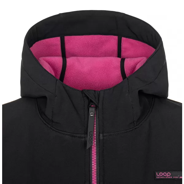  Női softshell kabát LOAP LYANA SFW2018 FEKETE 