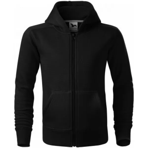  Gyermek pulóver MALFINI TRENDY ZIPPER 412 FEKETE 