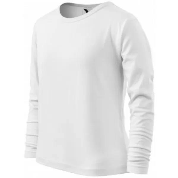  Gyermek póló MALFINI FIT-T LS 121 FEHÉR 