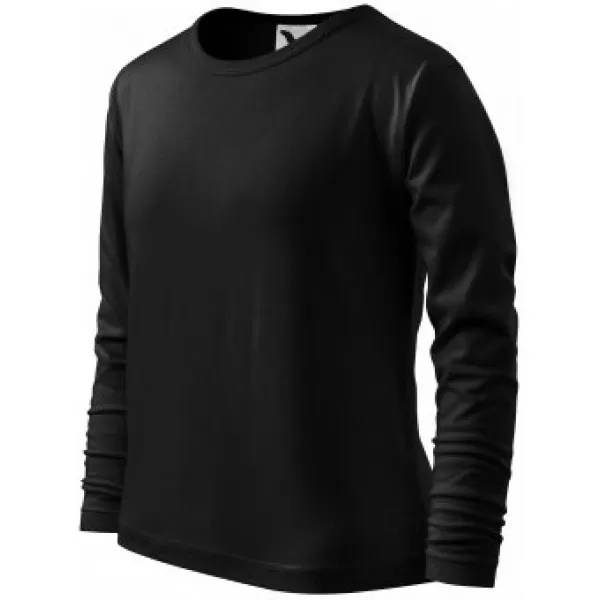  Gyermek póló MALFINI FIT-T LS 121 FEKETE 