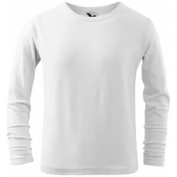  Gyermek póló MALFINI FIT-T LS 121 FEHÉR 