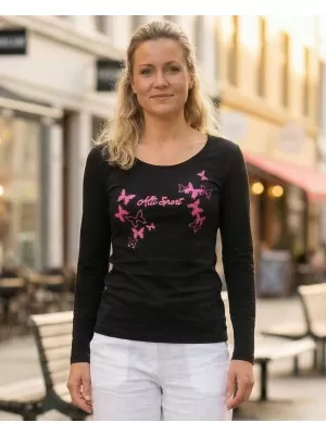 Női póló ALTISPORT ALW011169 FEKETE
