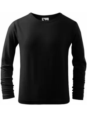 Gyermek póló MALFINI FIT-T LS 121 FEKETE