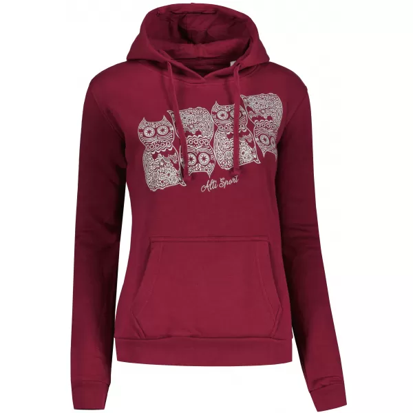  Női pulóver ALTISPORT ALW005JN795 BURGUNDIA 