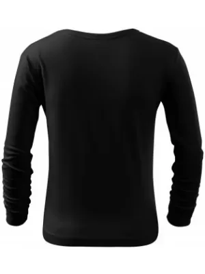 Gyermek póló MALFINI FIT-T LS 121 FEKETE