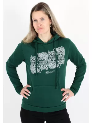 Női pulóver ALTISPORT ALW005JN795 SÖTÉTZÖLD