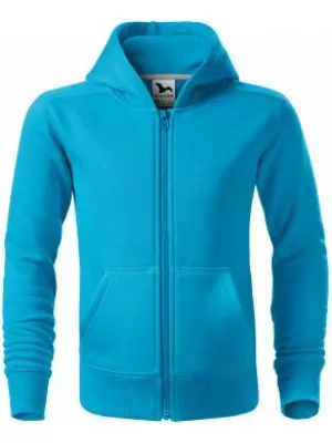 Gyermek pulóver MALFINI TRENDY ZIPPER 412 TÜRKIZ