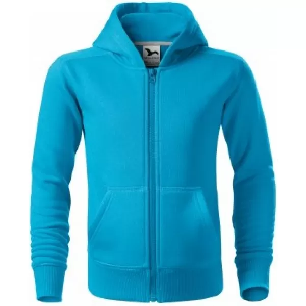  Gyermek pulóver MALFINI TRENDY ZIPPER 412 TÜRKIZ 
