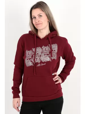 Női pulóver ALTISPORT ALW005JN795 BURGUNDIA