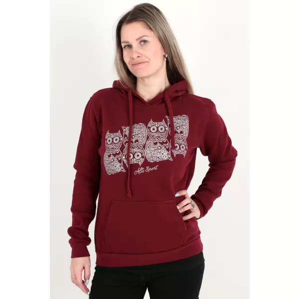  Női pulóver ALTISPORT ALW005JN795 BURGUNDIA 