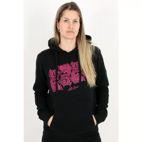  Női pulóver ALTISPORT ALW005JN795 FEKETE RÓZSASZÍN 