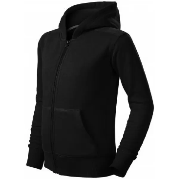  Gyermek pulóver MALFINI TRENDY ZIPPER 412 FEKETE 