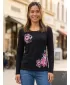 Dámské triko ALTISPORT CARRYOVER ALW016169 NAVY/RŮŽOVÁ