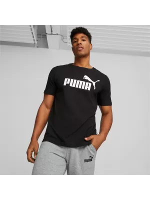 Férfi póló PUMA ESS LOGO TEE PUMA FEKETE
