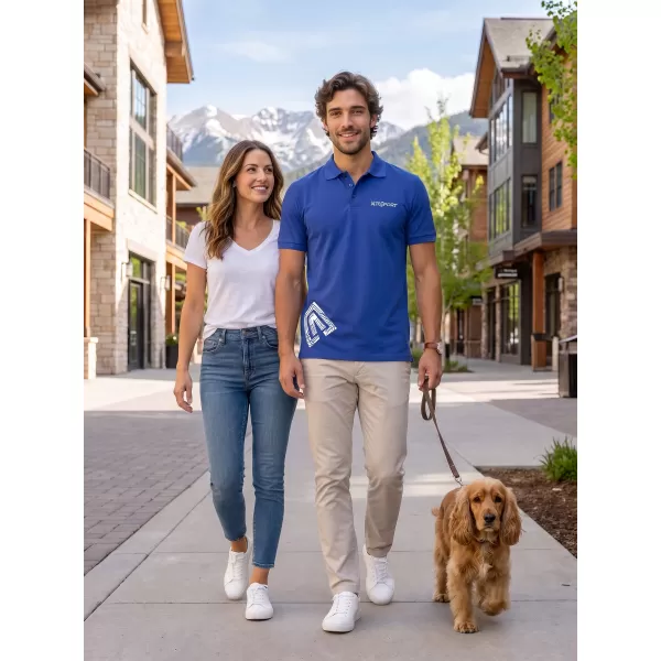  Férfi póló gallérral ALTISPORT ALM013203 KIRÁLYKÉK 
