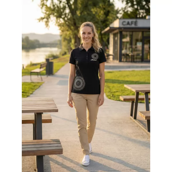  Női póló gallérral ALTISPORT ALW024210 SÖTÉTKÉK 