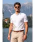 Férfi póló gallérral ALTISPORT ALM013203 FEHÉR