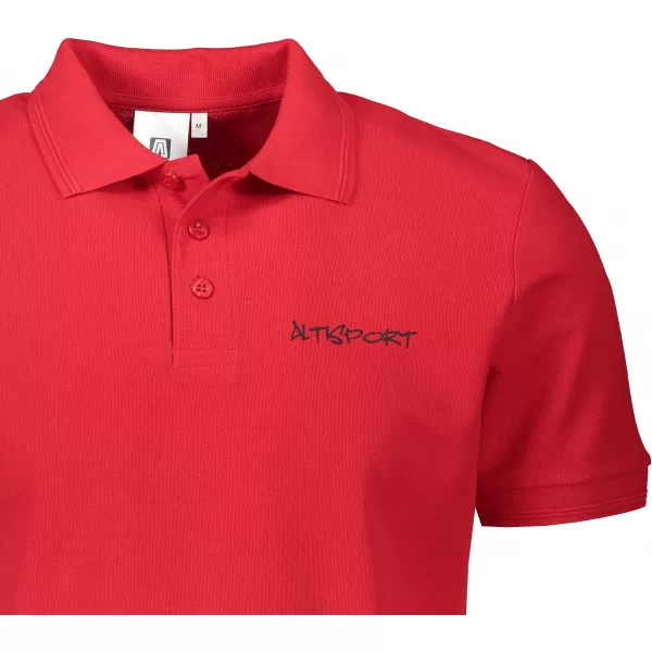  Férfi póló gallérral ALTISPORT ALM013203 PIROS 