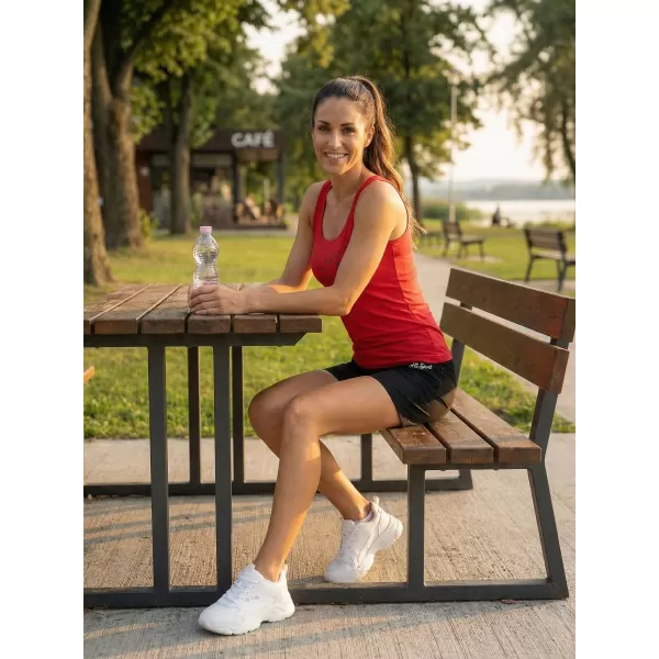  Dámské tílko ALTISPORT CARRYOVER ALW009136 ČERVENÁ 