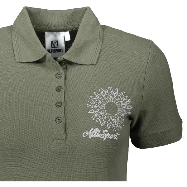  Női póló gallérral ALTISPORT ALW024210 KHAKI 