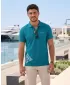 Férfi póló gallérral ALTISPORT ALM013203 SÖTÉT TÜRKIZ