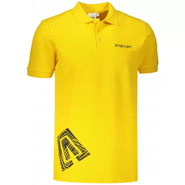  Férfi póló gallérral ALTISPORT ALM013203 SÁRGA 