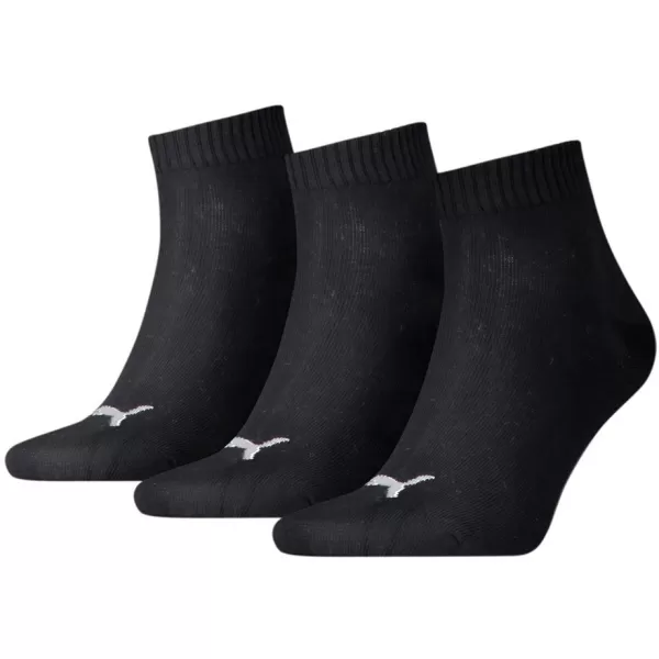  Zokni PUMA QUARTER PLAIN 3P FEKETE 