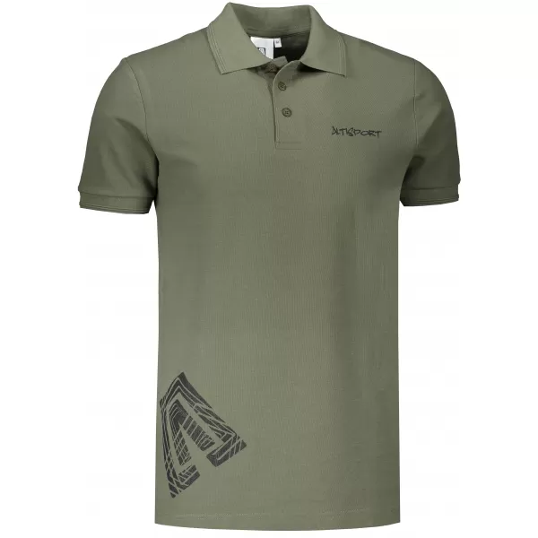  Férfi póló gallérral ALTISPORT ALM013203 KHAKI 