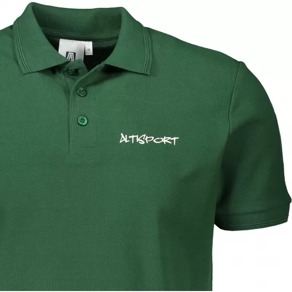  Férfi póló gallérral ALTISPORT ALM013203 ÜVEG ZÖLD 